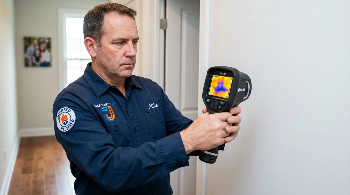 Thermal imaging leak detection by Johns Plumbing LLC in Luquillo