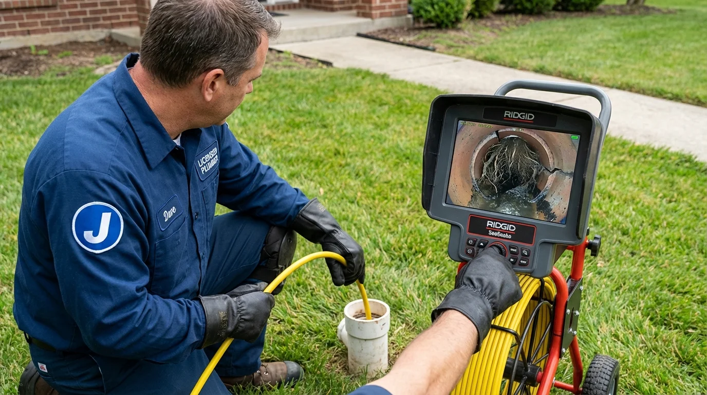 Sewer camera inspection being performed by Johns Plumbing LLC in Luquillo